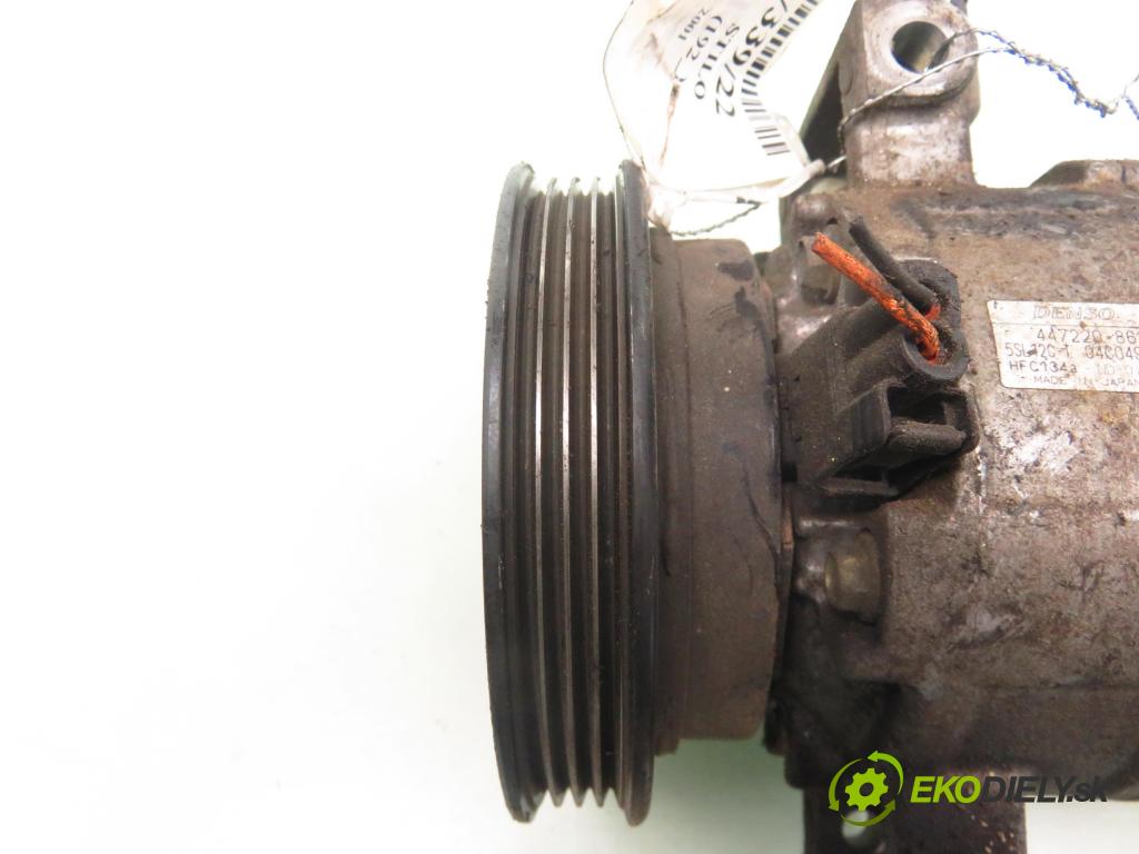 FIAT STILO (192_) HB 2001 76,00 1.6 16V 103 - 182 B6.000 1596,00 KOMPRESOR: klimatizace 4472208630 (Kompresory)
