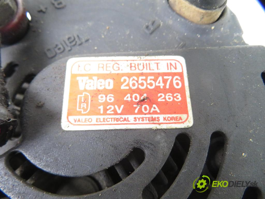 DAEWOO KALOS T200 HB 2003 53,00 1.2 1150,00 Alternátor 2655476 (Alternátory)