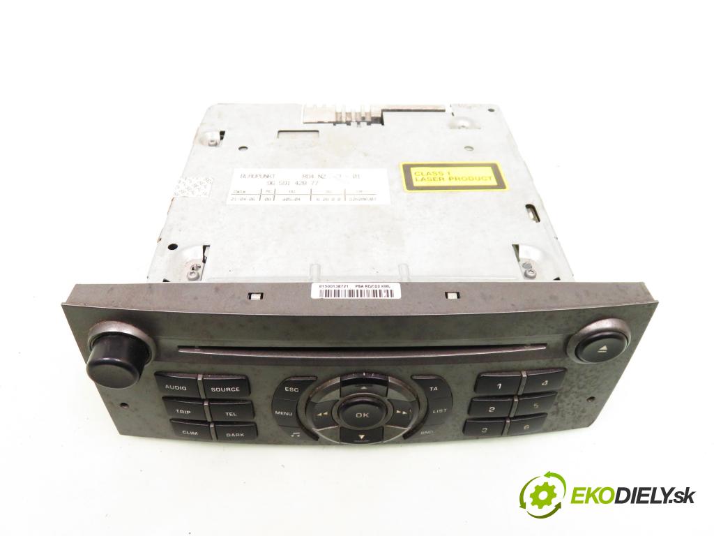 PEUGEOT 407 (6D_) SEDAN 2006 100,00 2.0 HDi 135 - RHR 1997,00 RADIO CD 9659142877