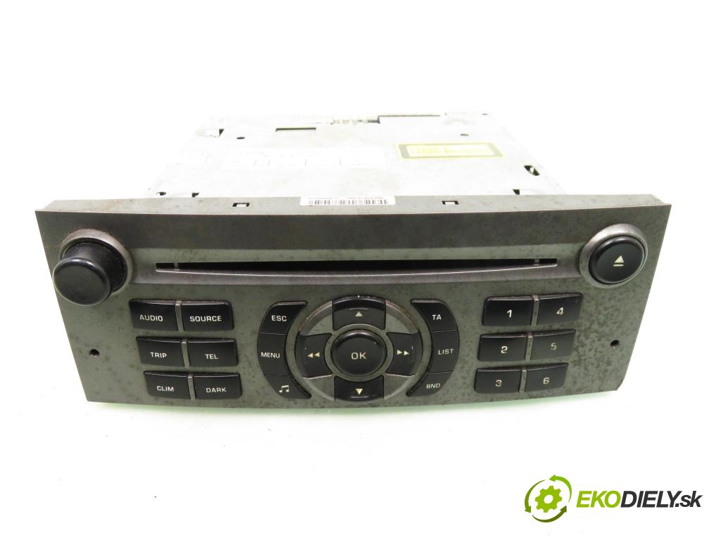 PEUGEOT 407 (6D_) SEDAN 2006 100,00 2.0 HDi 135 - RHR 1997,00 RADIO CD 9659142877