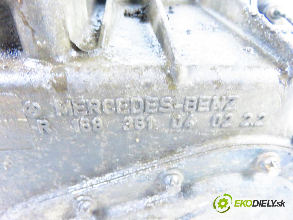 MERCEDES-BENZ KLASA A (W168) HB 2000 66,00 1.7 CDI 90 1689,00 Prevodovka MANUALNA A1683601900