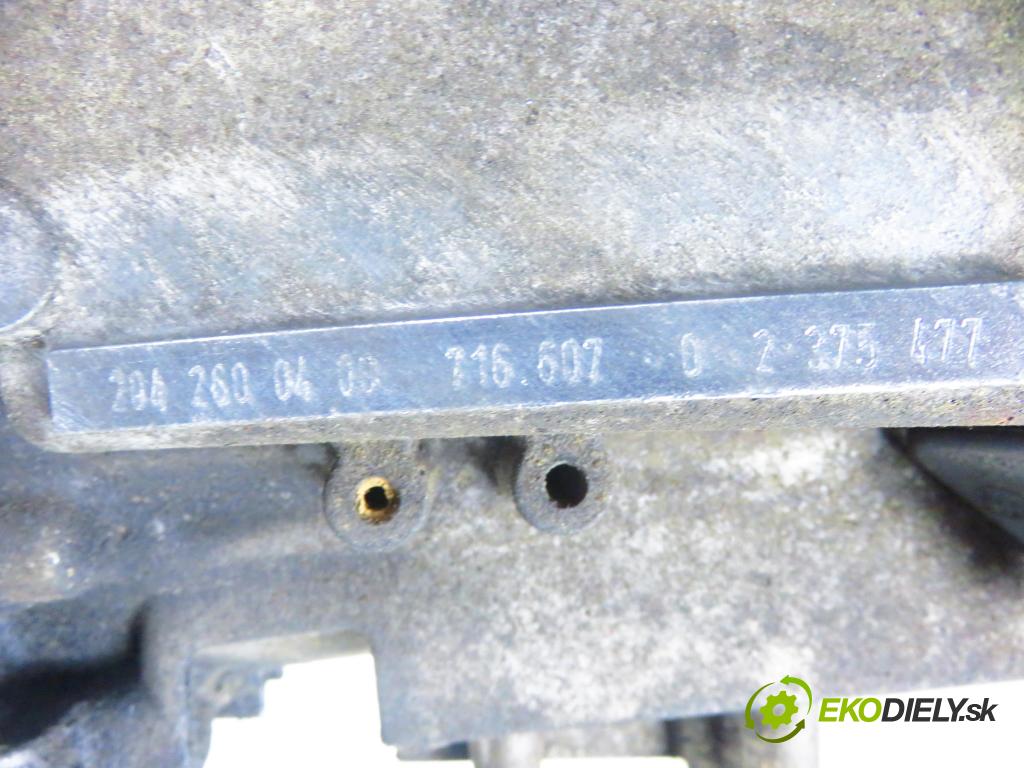 MERCEDES-BENZ KLASA C (W204) SEDAN 2008 115,00 C 180 Kompressor (204.046) - M 271.952 1796,00 převodovka MANUALNA 2042600400 ; 204260040071660702375477