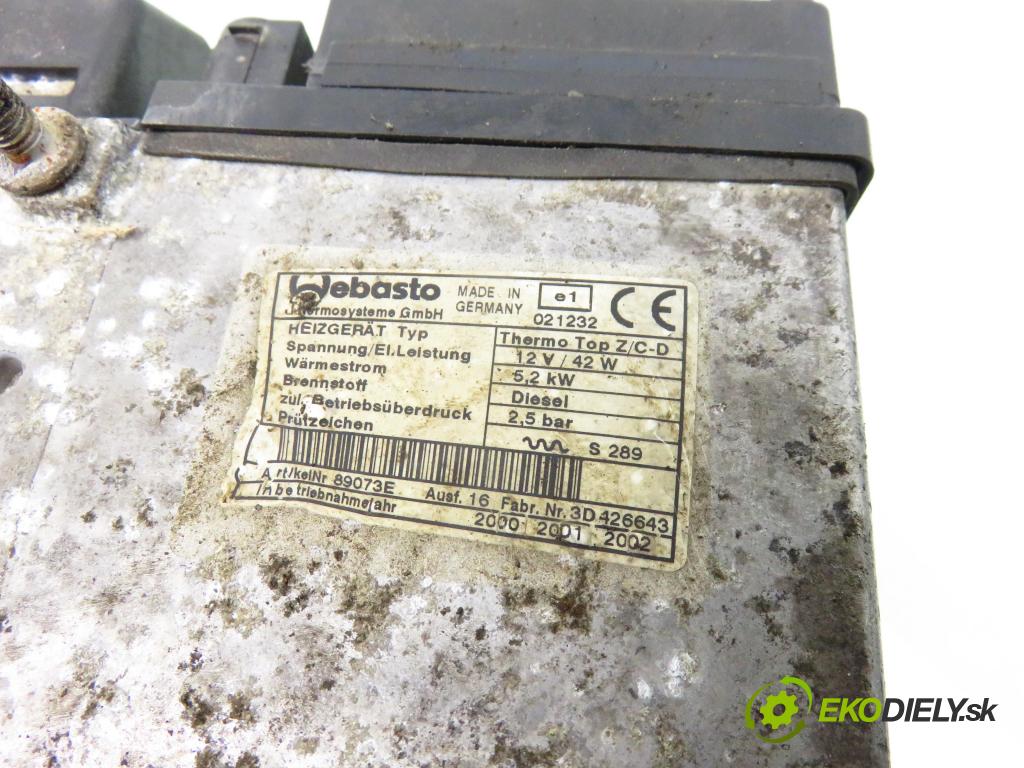 LAND ROVER FREELANDER (L314) SUV 2000 72,00 2.0 DI 4x4 - 20 T2N 1994,00 Webasto 021232; 89073E; 426643 (Webasto ohřívače)