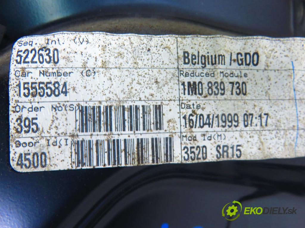 SEAT TOLEDO II (1M2) SEDAN 1999 74,00 1.6 - AKL 1595,00 mechanismus oken PTM 1M0839756