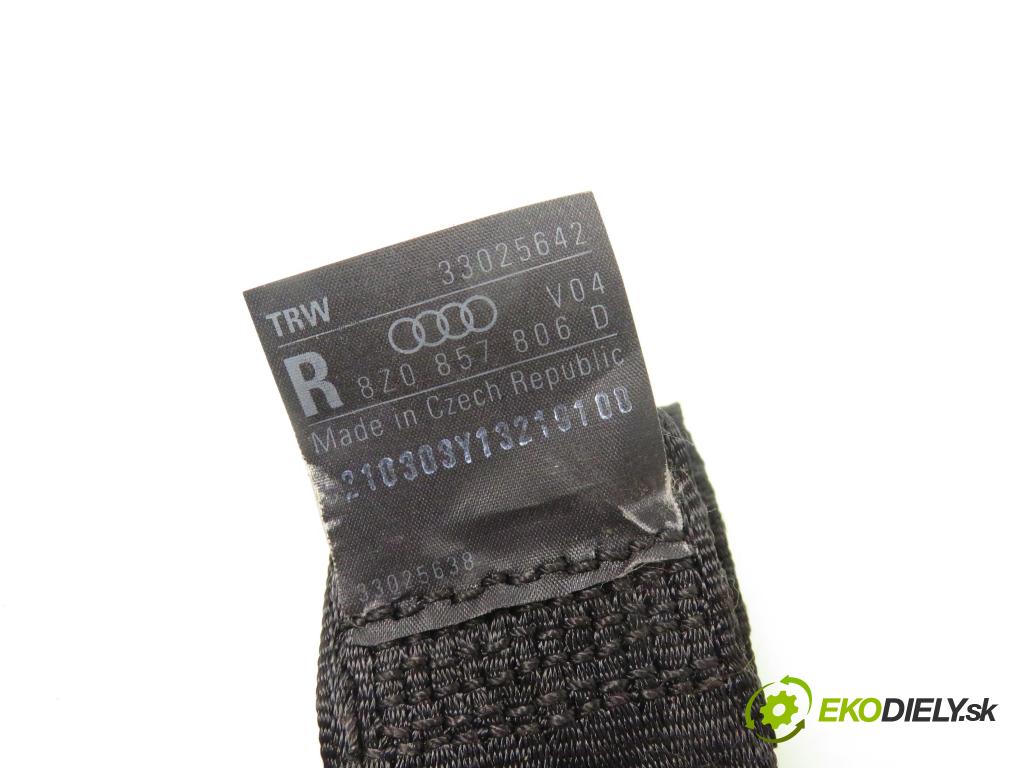 AUDI A2 (8Z0) HB 2003 81,00 1.6 FSI - BAD 1598,00 Držiak bezpečnostný pravé zadné 8Z0857806D