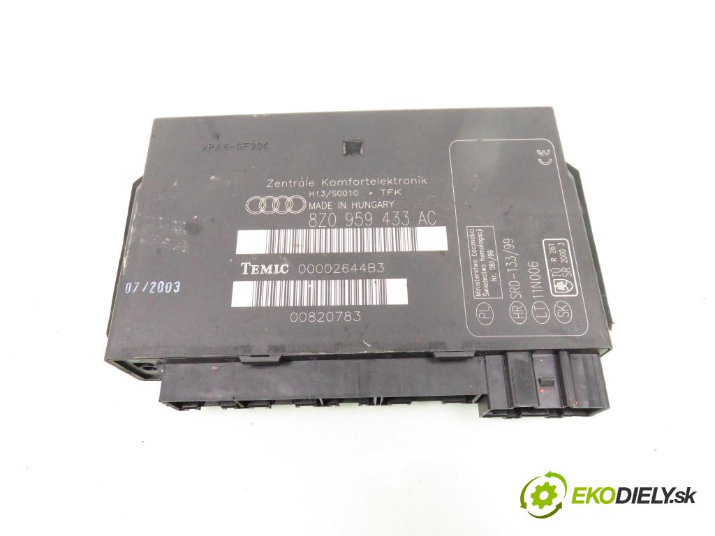 AUDI A2 (8Z0) HB 2003 81,00 1.6 FSI - BAD 1598,00 MODUL komfortu 8Z0959433AC ; 00002644B3