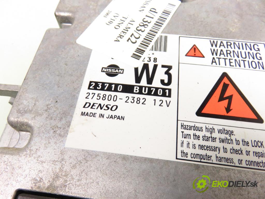 NISSAN ALMERA TINO (V10) MINIVAN 2003 84,00 2.2 dCi - YD22DDTi 2184,00 řídící jednotka motora 23710BU701; 2758002382