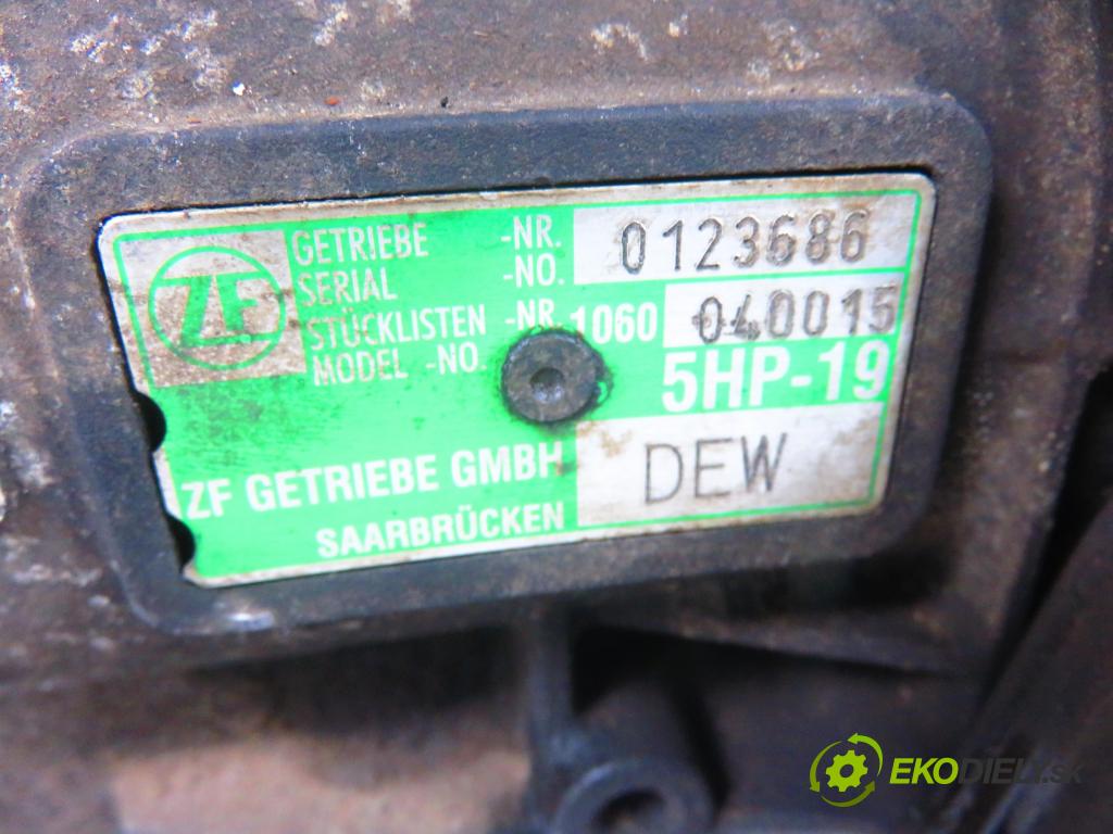 AUDI A6 Avant (4B5, C5) KOMBI 1999 110,00 2.5 TDI quattro - AFB 2496,00 Prevodovka automatická DEW; DEW 0123686; 5HP19