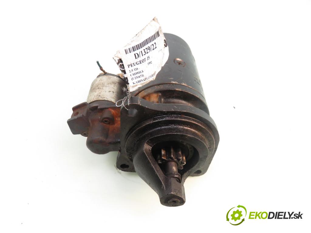PEUGEOT J5 Platforma / podwozie (290L) KABINA/PLATFORMA 1992 70,00 2.5 TD - CRD93LS (U25/673) 2498,00 Štartér 0001362305 (Štartéry)