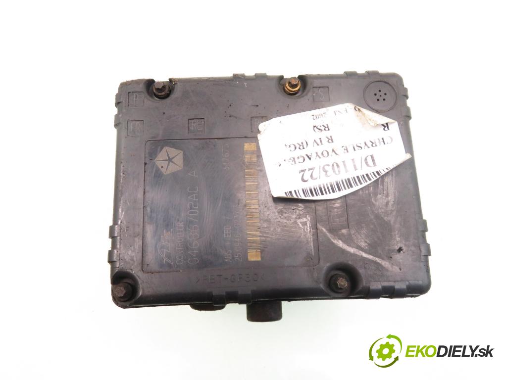 CHRYSLER VOYAGER IV (RG, RS) MINIVAN 2002 105,00 2.5 CRD 143 - ENJ 2499,00 Pumpa ABS 04686702ACA; P04721427AK (Pumpy ABS)