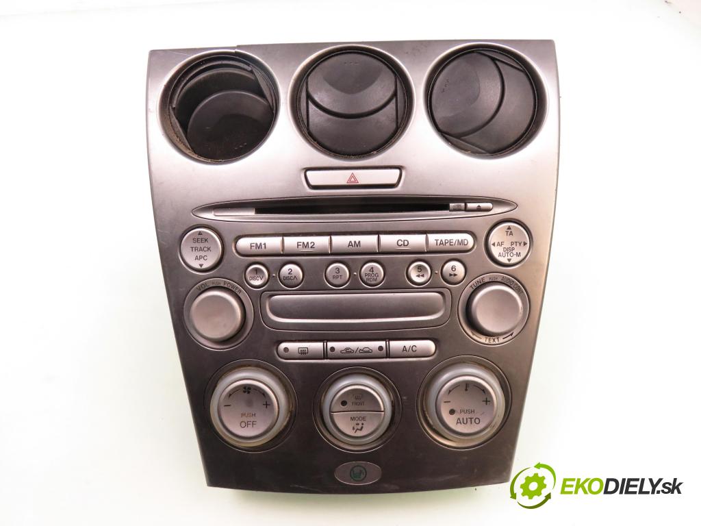 MAZDA 6 Station Wagon (GY) KOMBI 2004 89,00 2.0 DI 121 - RF5C 1998,00 RADIO CD FF011068B