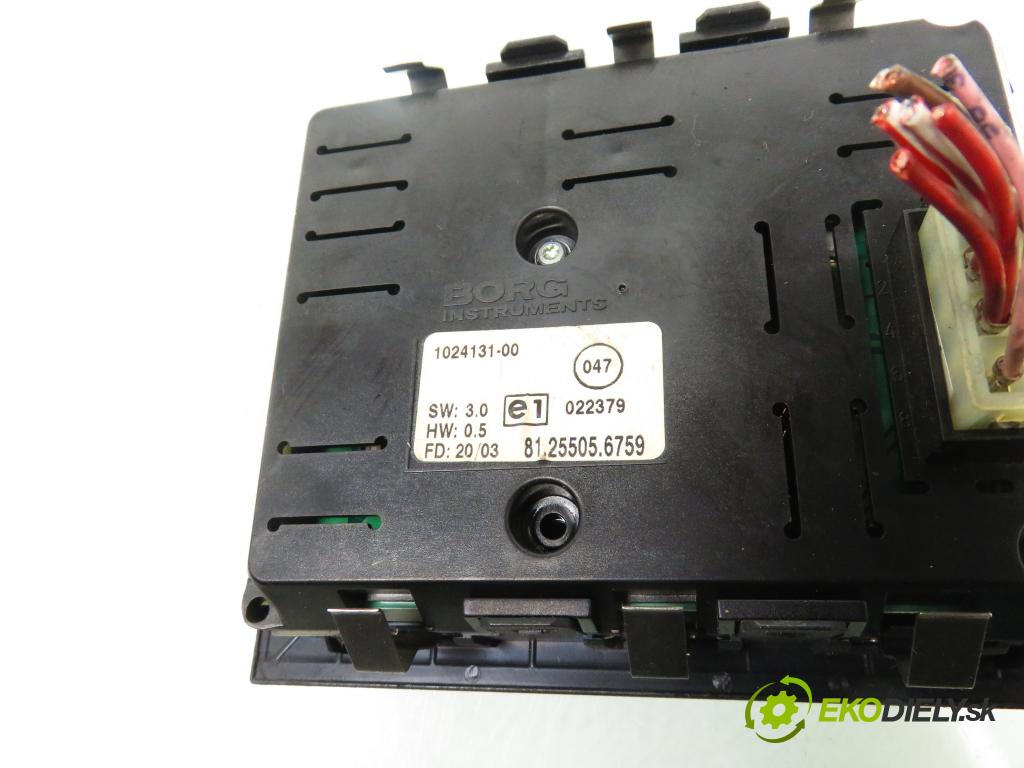 MAN TGA KABINA/PLATFORMA 2003 338,00 D2876 12816,00 palubná doska 81255056759