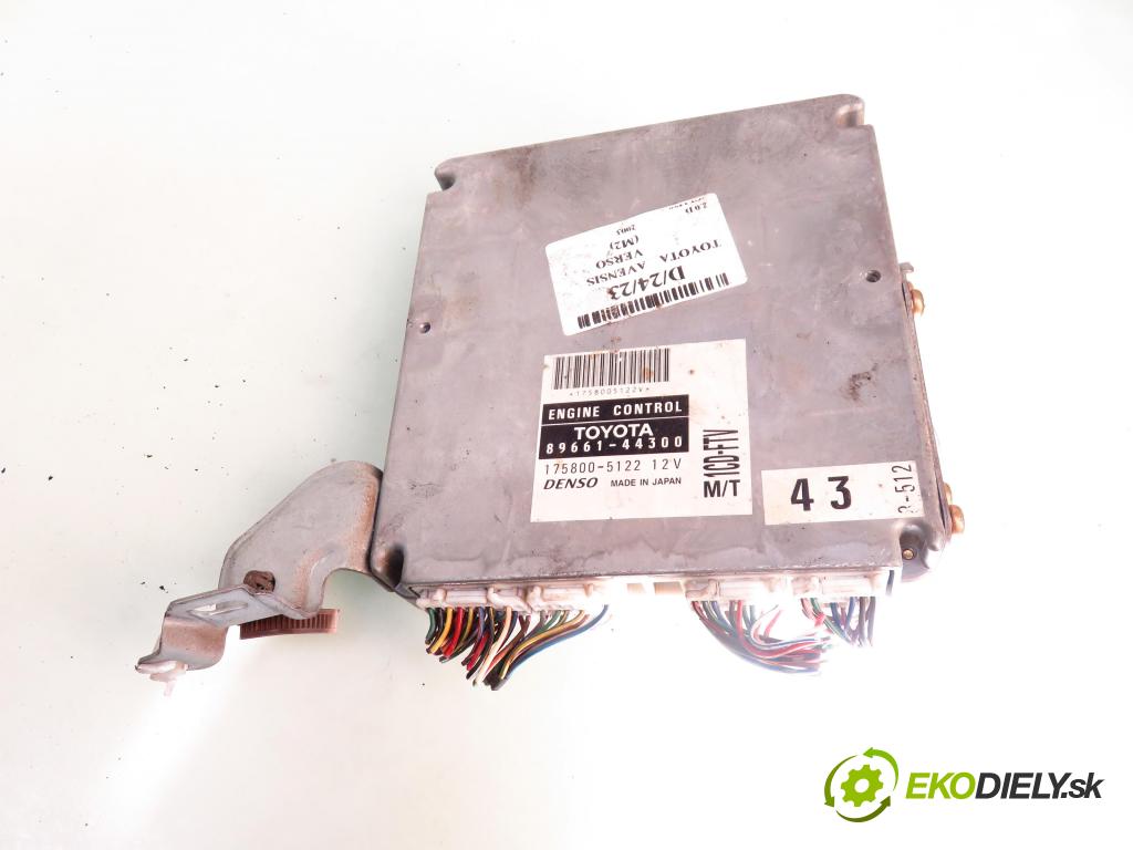 TOYOTA AVENSIS VERSO (_M2_) MINIVAN 2003 85,00 2.0 D (CLM20_) - 1CD-FTV 1995,00 řídící jednotka motora 8966144300; 1758005122
