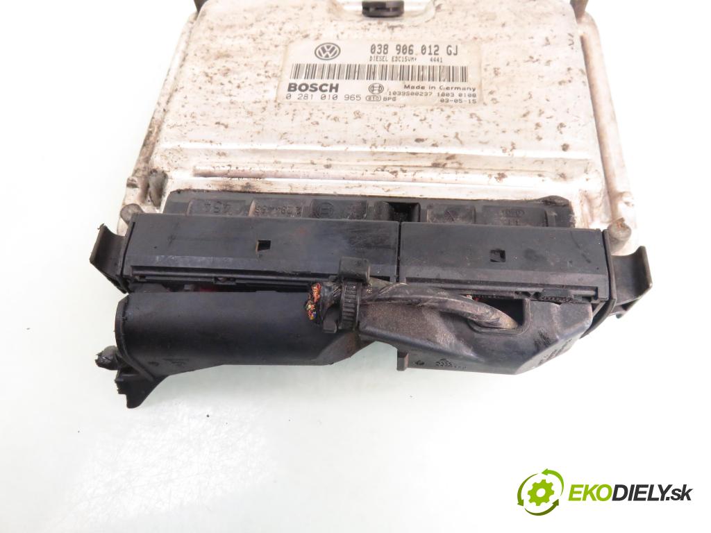SKODA FABIA I (6Y2) KOMBI 2003 47,00 1.9 SDI - ASY 1896,00 řídící jednotka motora 038906012GJ; 0281010965
