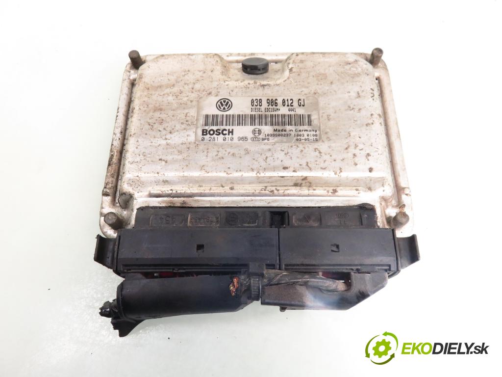 SKODA FABIA I (6Y2) KOMBI 2003 47,00 1.9 SDI - ASY 1896,00 řídící jednotka motora 038906012GJ; 0281010965