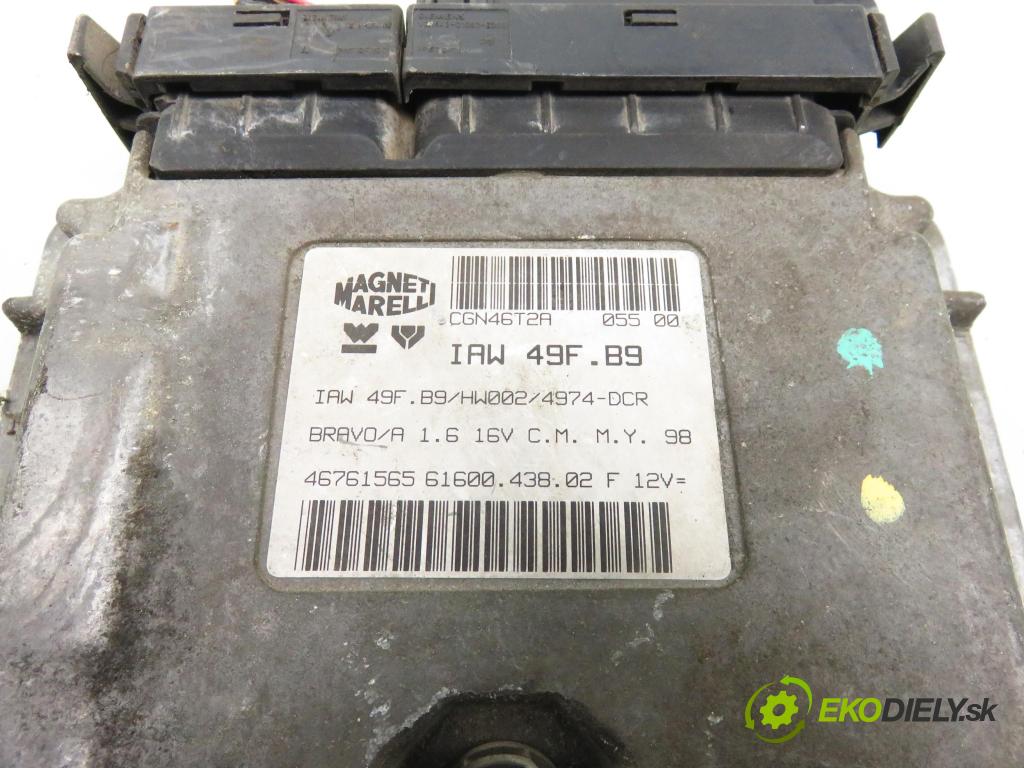 FIAT BRAVA (182_) HB 2000 76,00 1.6 16V (182.BB) - 182 A4.000 1581,00 řídící jednotka motora IAW49FB9; 46761565; 6160043802F