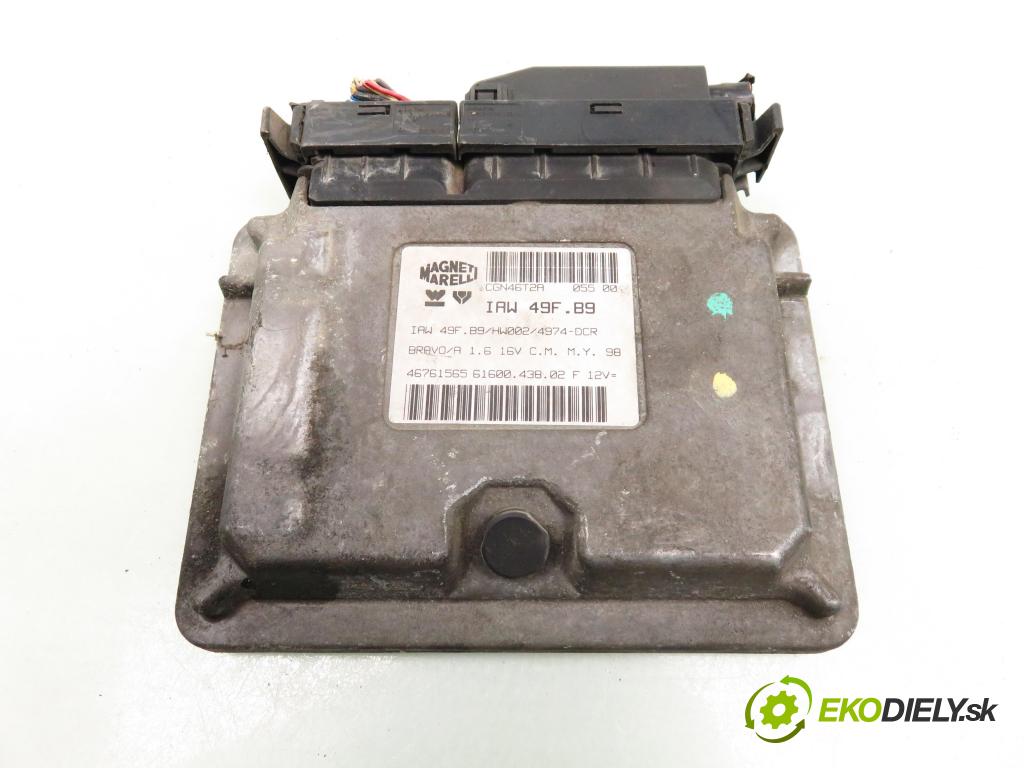 FIAT BRAVA (182_) HB 2000 76,00 1.6 16V (182.BB) - 182 A4.000 1581,00 řídící jednotka motora IAW49FB9; 46761565; 6160043802F