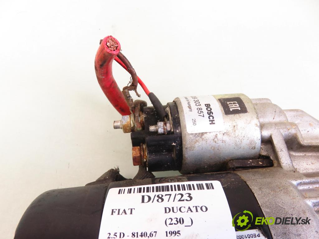 FIAT DUCATO (230_) FURGON 1995 62,00 2.5 D - 8140,67 2500,00 startér 2339303857 (Startér)