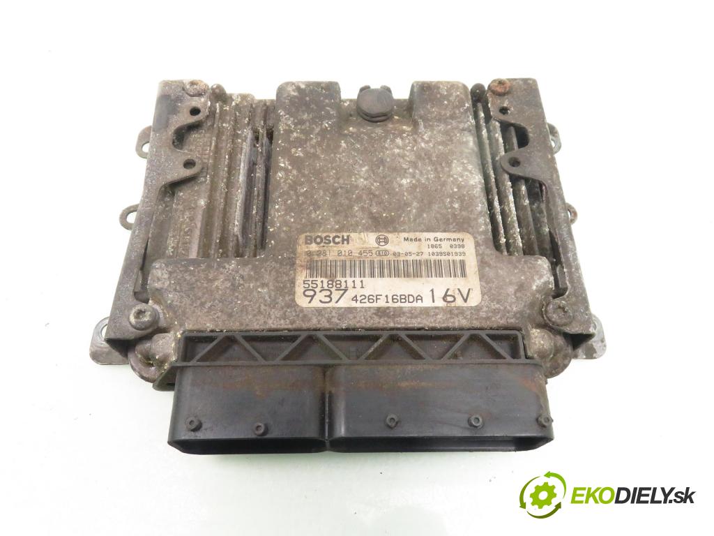 ALFA ROMEO 147 (937_) HB 2003 103,00 1.9 JTD Multijet 140 - 192 A5.000 1910,00 řídící jednotka motora 0281010455 ; 55188111
