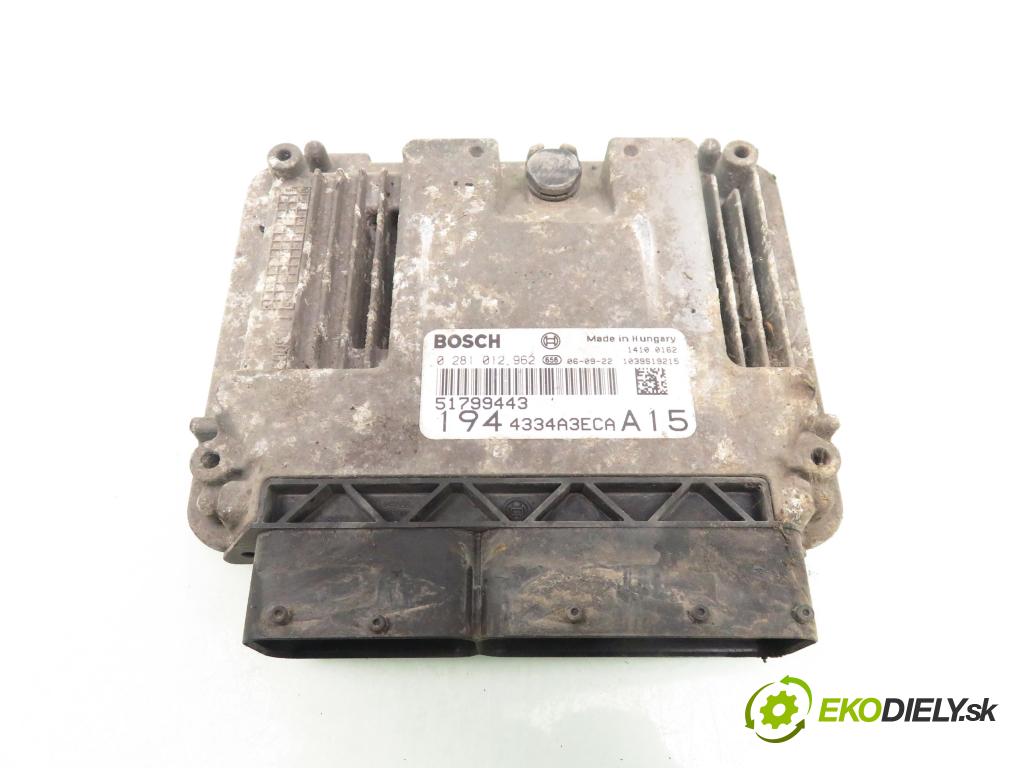 FIAT CROMA (194_) KOMBI 2006 110,00 1.9 D Multijet 150 - 939 A2.000 1910,00 řídící jednotka motora 0281012962 ; 51799443