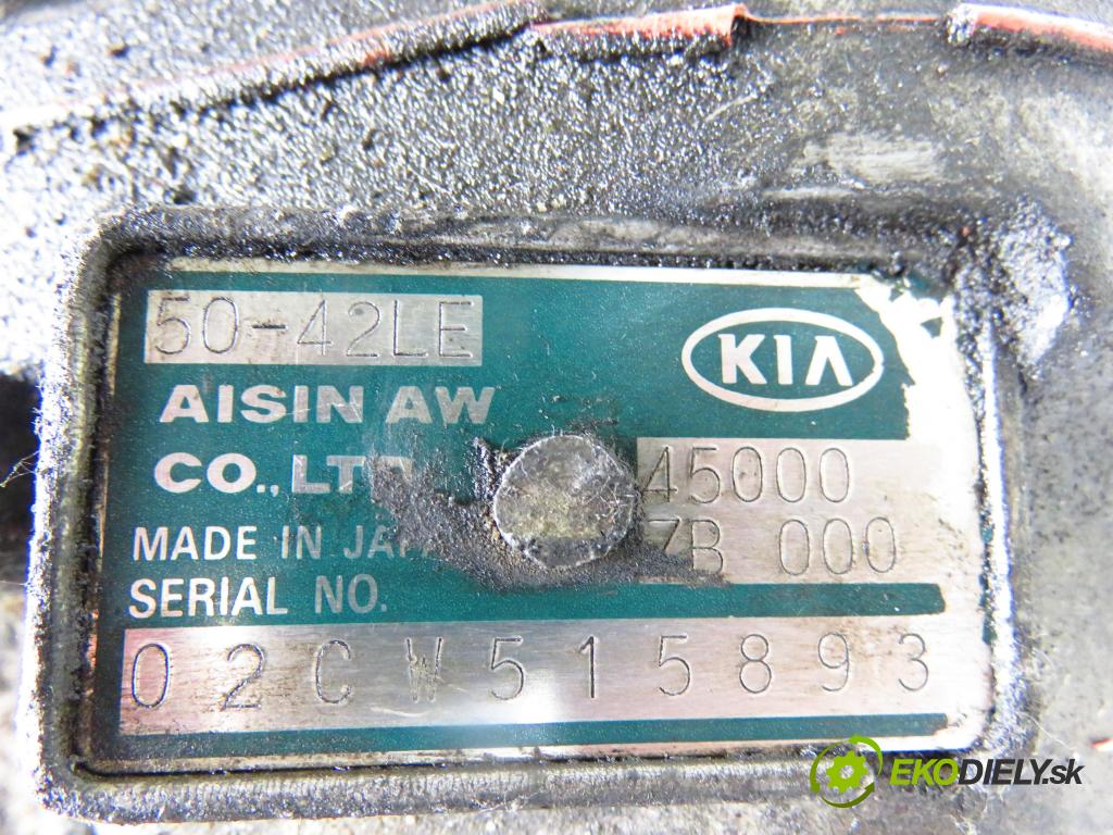 KIA CARNIVAL II (GQ) MINIVAN 2005 106,00 2.9 CRDi - J3 2902,00 Prevodovka automatická 5042LE; 3511150A140