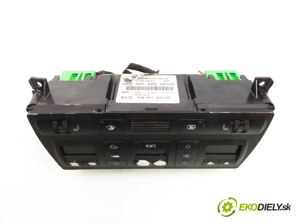 AUDI A6 (4B2, C5) SEDAN 2003 125,00 2.4 - BDV 2393,00 Panel kúrenia KLIMATRONIK 4B0820043AK; 5HB00760455
