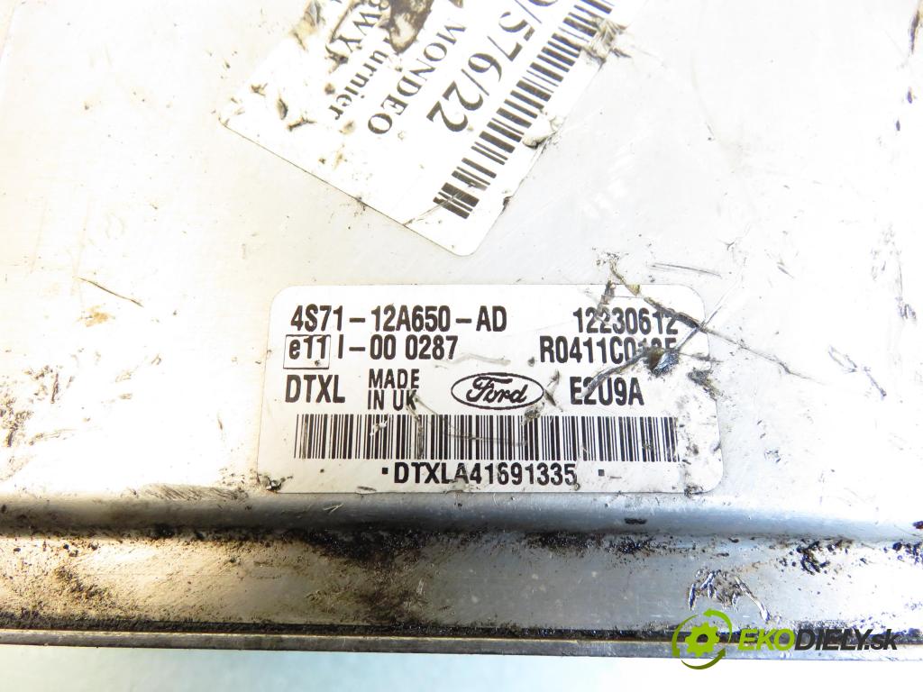 FORD MONDEO III Turnier (BWY) KOMBI 2004 96,00 2.0 TDCi - FMBA 1998,00 řídící jednotka motora 4S7112A650AD