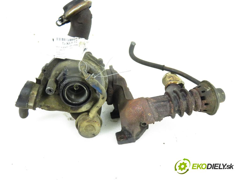 PEUGEOT 406 (8B) SEDAN 2002 66,00 2.0 HDI 90 - RHY (DW10TD) 1997,00 RYCHLONABÍJEČKA: 7069771; 9622526980 (Turbodúchadla (kompletní))