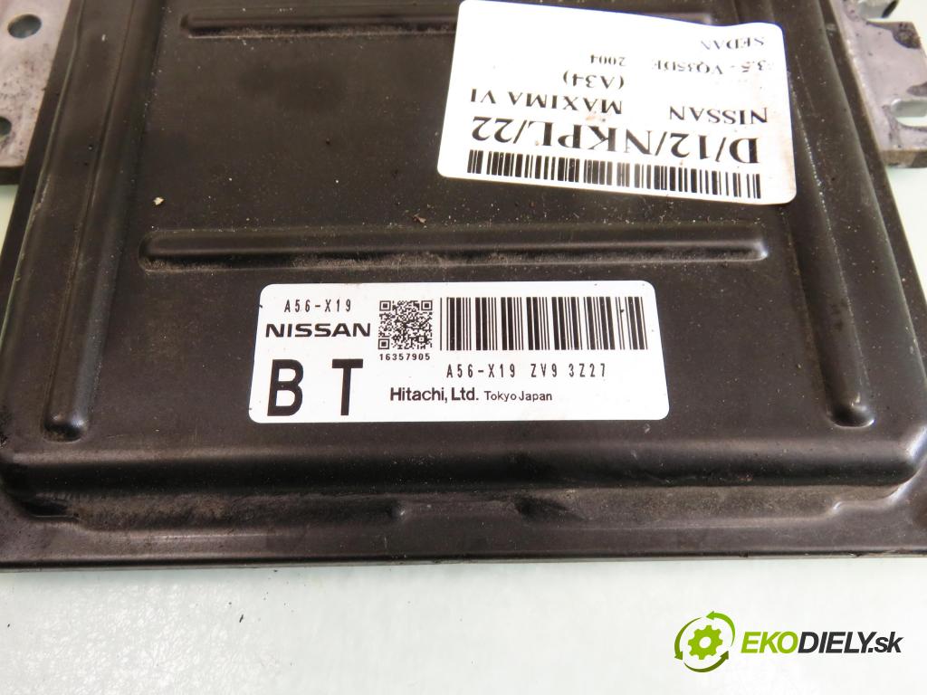 NISSAN MAXIMA VI (A34) SEDAN 2004 195,00 3.5 - VQ35DE 3498,00 řídící jednotka motora A56X19ZV93Z27; A56X19ZV9; A56X19