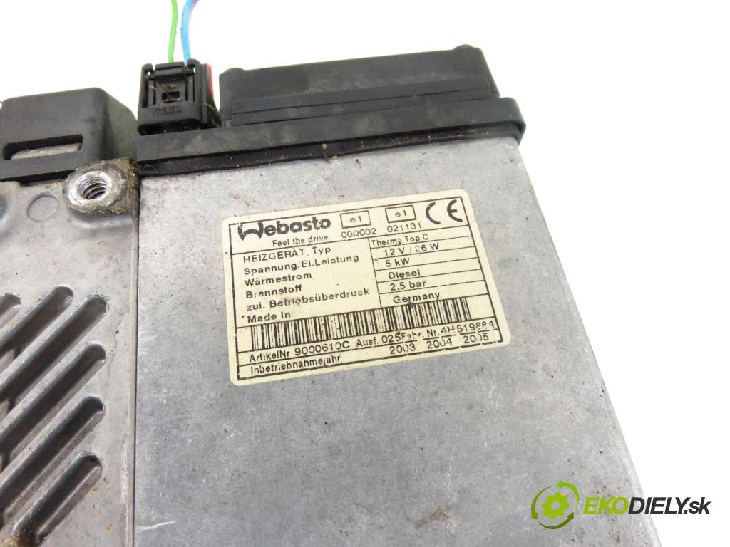 MAZDA 6 Station Wagon (GY) KOMBI 2004 1998,00 Części 1998,00 Webasto 9000610C ; RF5C209A0 ; 9100002C (Webasto ohřívače)