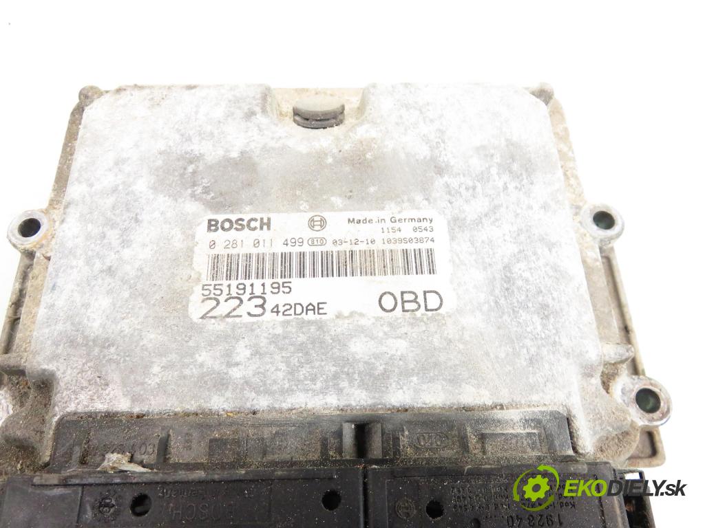 FIAT DOBLO nadwozie wielkoprzestrzenne (MPV) (119_, 223_) KOMBIVAN 2004 1910,00 Sterowniki silnika 1910,00 řídící jednotka motora 0281011499 ; 55191195