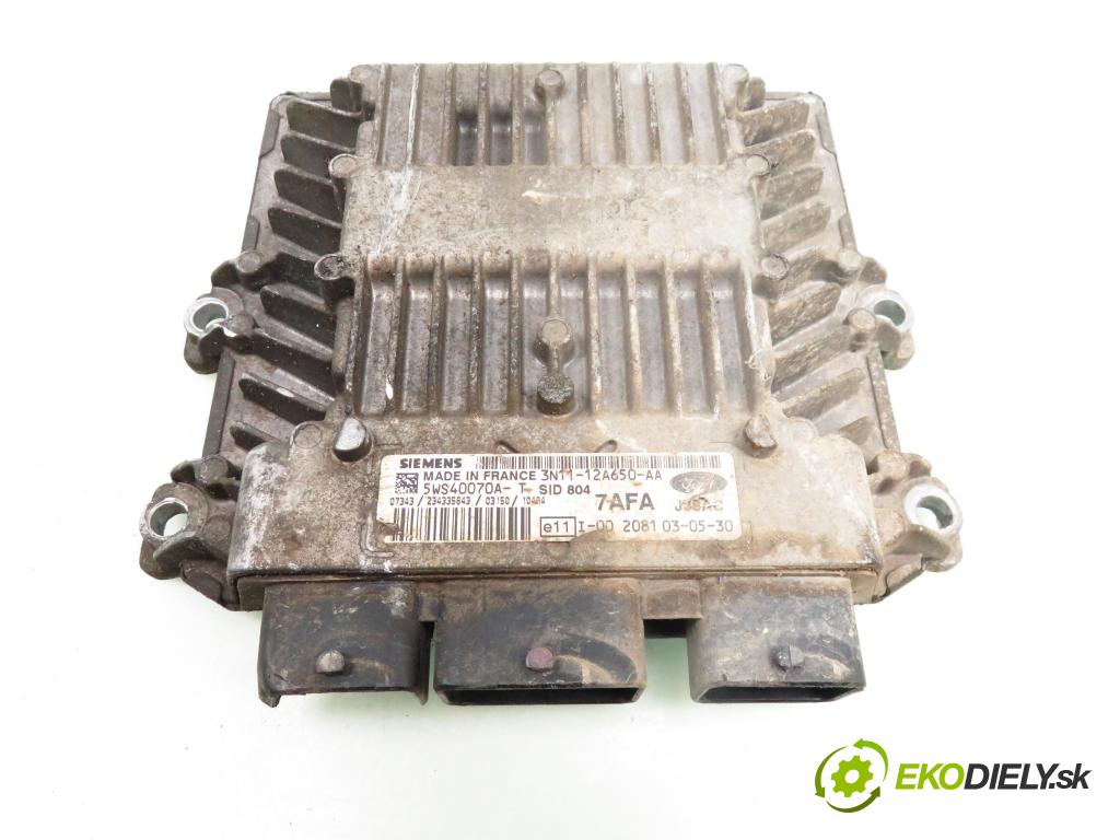 FORD FUSION (JU_) MINIVAN 2003 50,00 1.4 TDCi - F6JB 1399,00 řídící jednotka motora 3N1112A650AA; 5WS40070AT