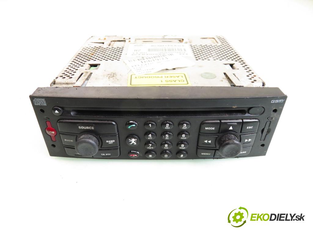 PEUGEOT 307 SW (3H) KOMBI 2005 80,00 1.6 HDI 110 - 9HZ (DV6TED4) 1560,00 RADIO CD 96590498XT