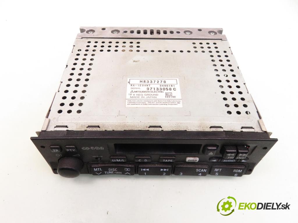 MITSUBISHI SPACE STAR nadwozie wielkoprzestrzenne (MPV) (DG_A) MINIVAN 2000 61,00 1.3 16V (DG1A) - 4G13 (16V) 1299,00 RADIO Modul MR337278; RX1E94WT