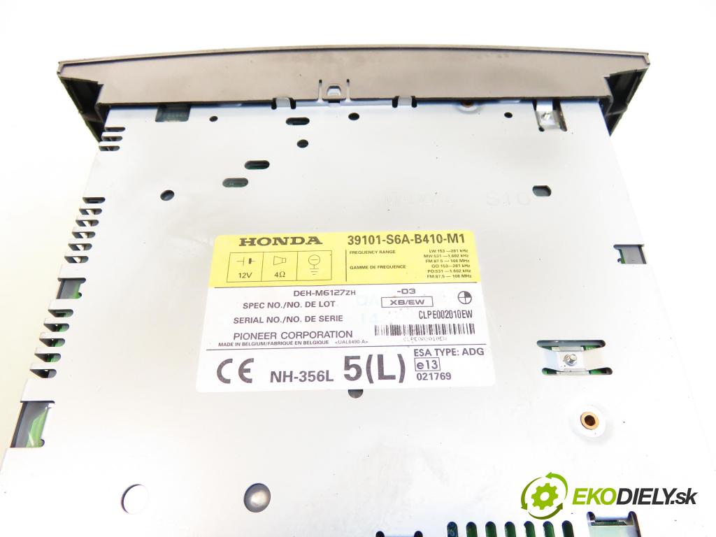 HONDA CIVIC VII Hatchback (EU, EP, EV) HB 2004 66,00 1.4 iS (EP1) - D14Z5 1396,00 RADIO CD 39101S6AB410M1