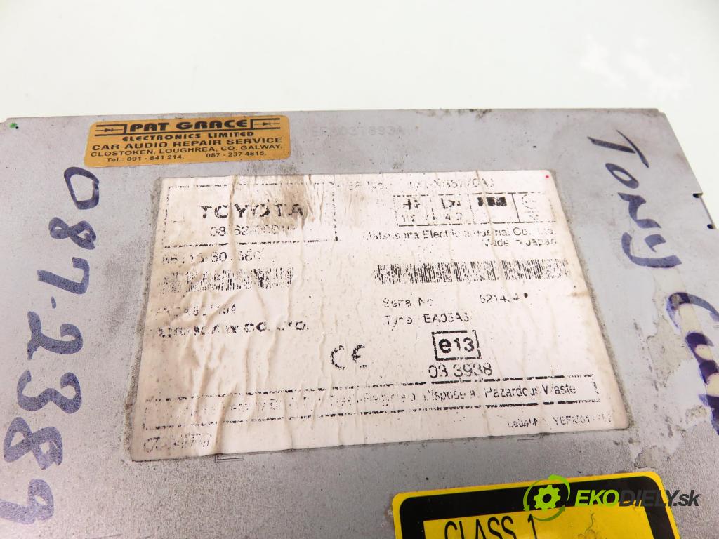 TOYOTA AVENSIS sedan (_T25_) SEDAN 2008 85,00 2.0 D-CAT 116- 1CD-FTV 1995,00 RADIO 0866200910