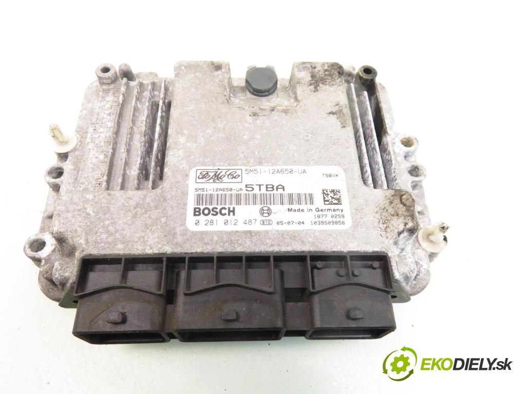 FORD FOCUS II Turnier (DA_, FFS, DS) KOMBI 2005 80,00 1.6 TDCi 109 - G8DE 1560,00 řídící jednotka motora 5M5112A650UA; 0281012487