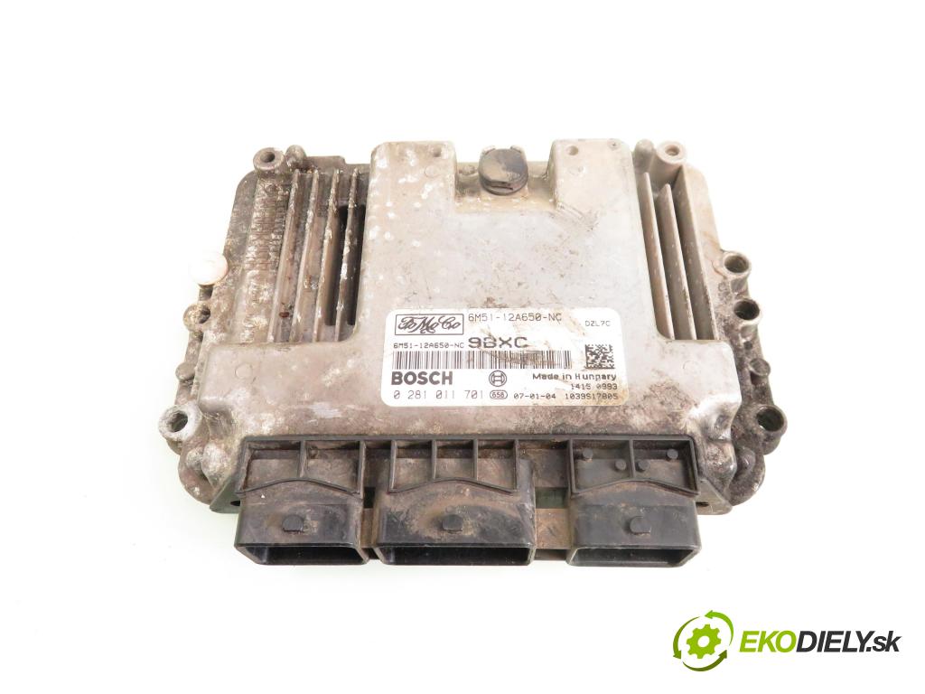 FORD FOCUS C-MAX (DM2) MINIVAN 2007 66,00 1.6 TDCi 90 - HHDA 1560,00 řídící jednotka motora 0281011701; 6M5112A650NC