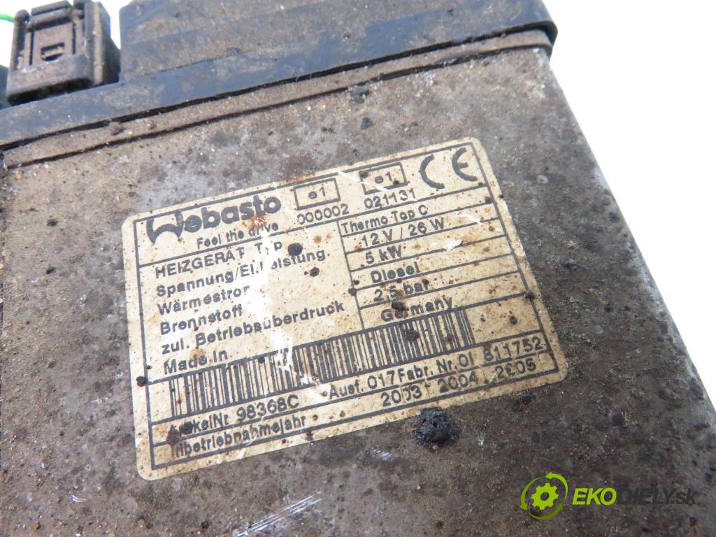 CHRYSLER VOYAGER IV (RG, RS) VAN 2003 105,00 2.5 CRD 143 - ENJ 2499,00 Webasto 98368C (Webasto ohřívače)