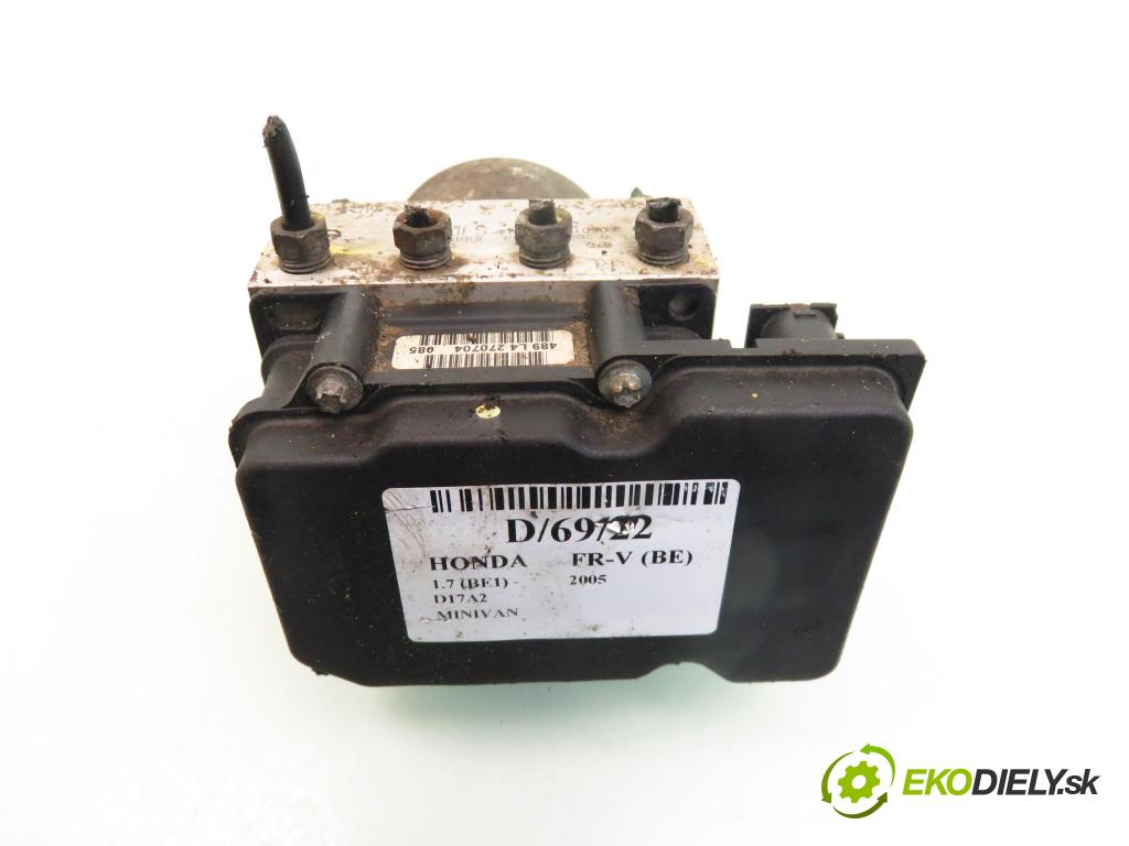HONDA FR-V (BE) MINIVAN 2005 92,00 1.7 (BE1) - D17A2 1668,00 Pumpa ABS 0265800453 ; 0265231603 (Pumpy ABS)
