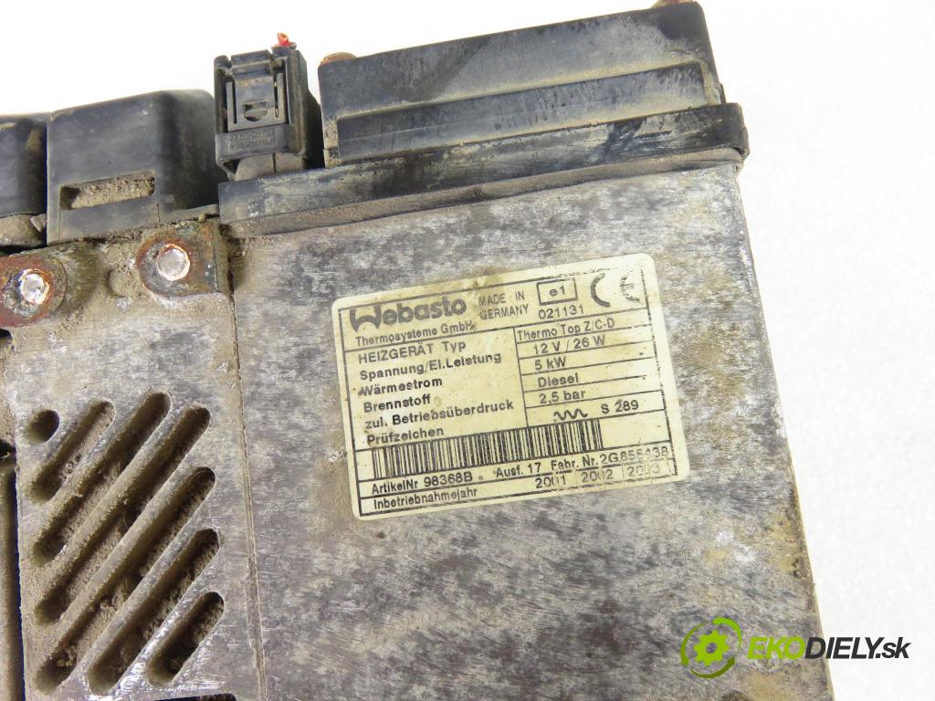 CHRYSLER VOYAGER IV (RG, RS) VAN 2003 105,00 2.5 CRD 143 - ENJ 2499,00 Webasto 98368B (Webasto (nezávislé kúrenie))