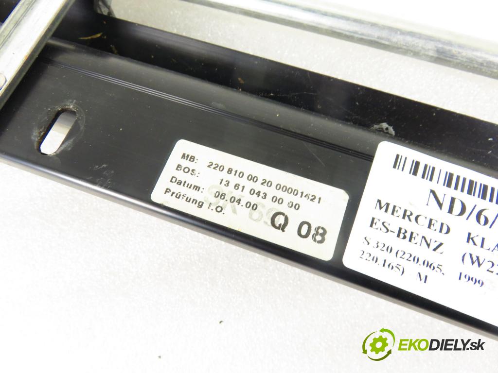 MERCEDES-BENZ KLASA S (W220) SEDAN 2001 165,00 S 320 (220.065, 220.165) - M 112.944 3199,00 Roleta okna 13610430000 (Ostatné)