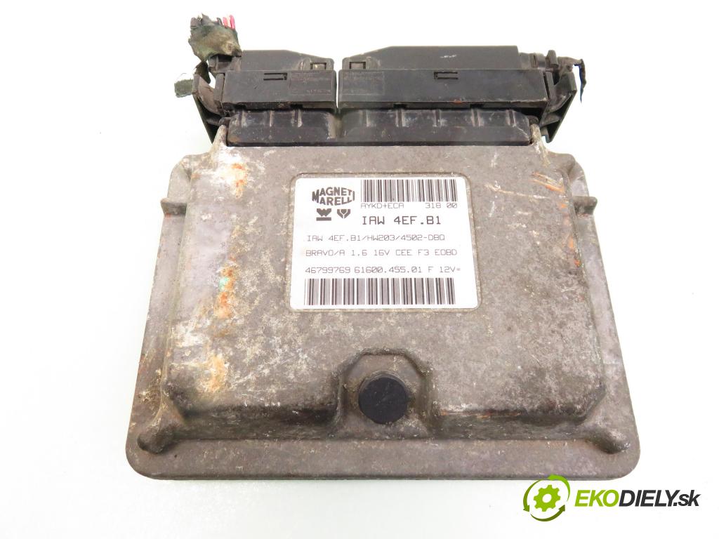 FIAT BRAVO I (182_) HB 2000 76,00 1.6 16V (182.AB) - 182 A4.000 1581,00 řídící jednotka motora IAW4EFB1 ; 46799769 ; 6160045501F