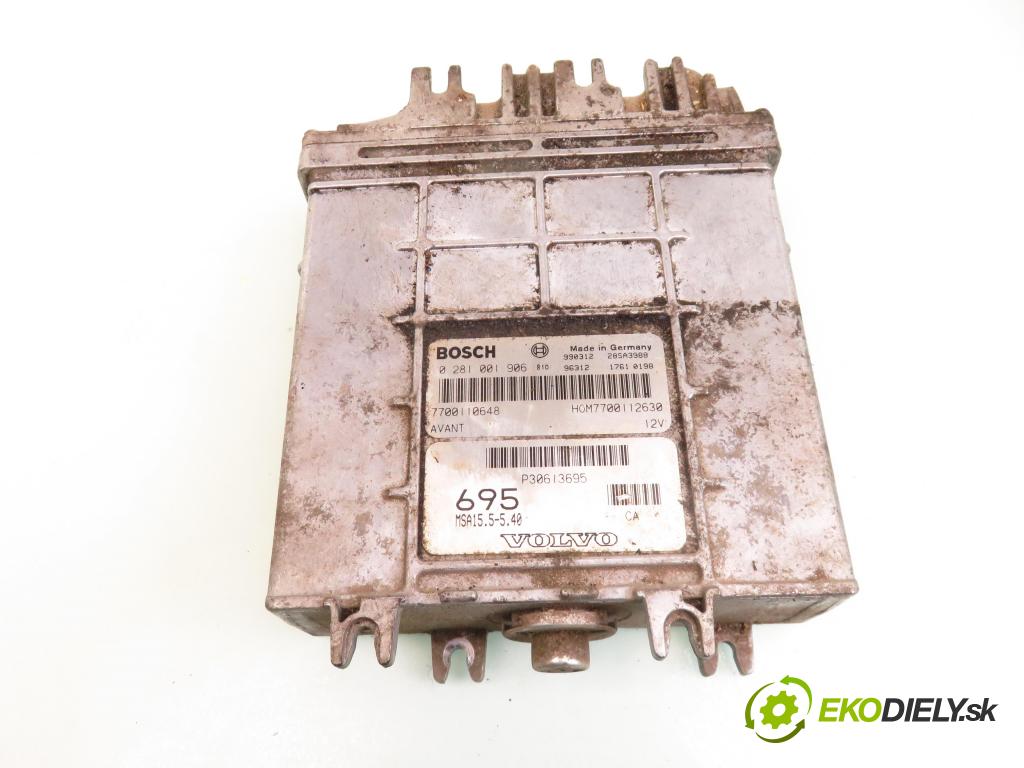VOLVO V40 Kombi (645) KOMBI 1999 70,00 1.9 DI 95 - D 4192 T2 1870,00 řídící jednotka motora 0281001906 ; P30613695 ; 0261203473