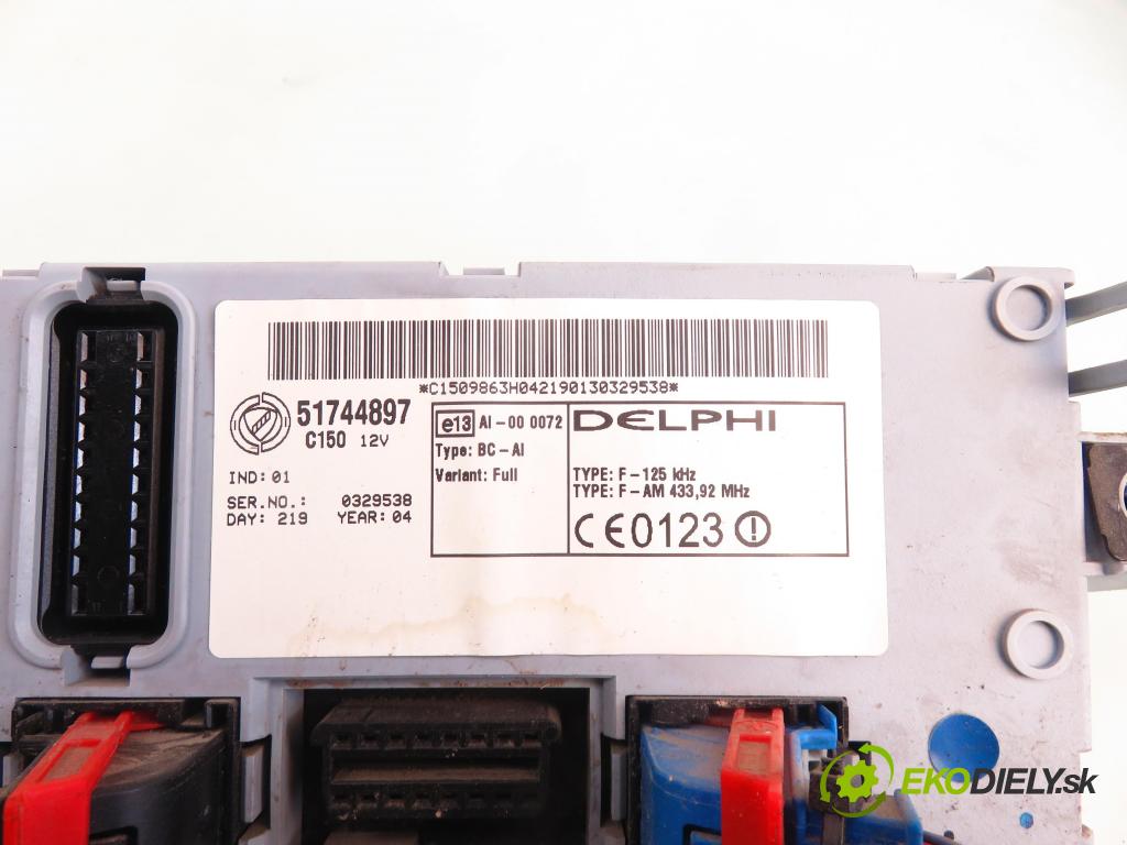 FIAT DOBLO nadwozie wielkoprzestrzenne (MPV) (119_, 223_) FURGON 2004 51,00 1.3 JTD 16V - 188 A9.000 1248,00 MODUL BSI 51744897