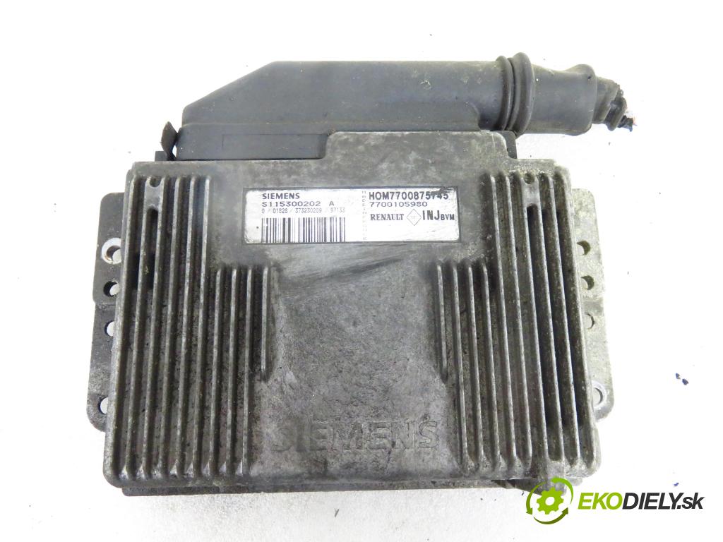 RENAULT MEGANE Scenic (JA0/1_) MINIVAN 1997 66,00 1.6 e (JA0F) - K7M 702 1598,00 řídící jednotka motora 7700105980 ; S115300202