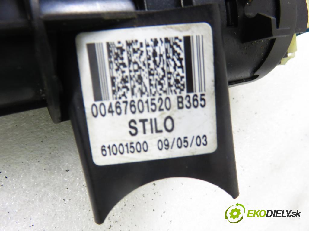 FIAT STILO (192_) HB 2003 59,00 1.2 16V 80 - 188 A5.000 1242,00 spinačka 00467601520 ; B365 ; 61001500 (Spínacie skrinky a kľúče)