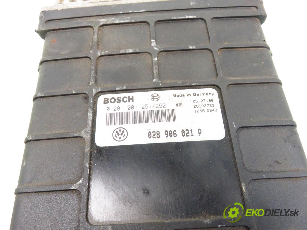 FORD GALAXY (WGR) MINIVAN 1998 66,00 1.9 TDI - AHU 1896,00 Riadiaca jednotka Motor 028906021P ; 0281001251