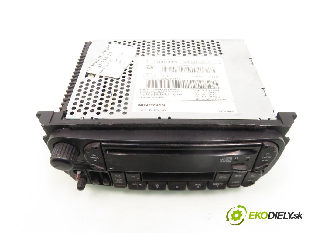 CHRYSLER PT CRUISER (PT_) MINIVAN 2002 104,00 2 - ECC 1996,00 RADIO Modul P56038585AO