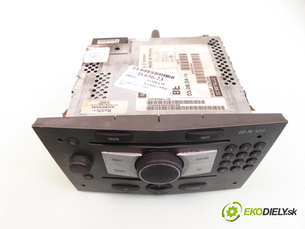 OPEL ASTRA H Kombi (A04) KOMBI 2004 59,00 1.7 CDTI - Z 17 DTL 1686,00 RADIO CD 13157570